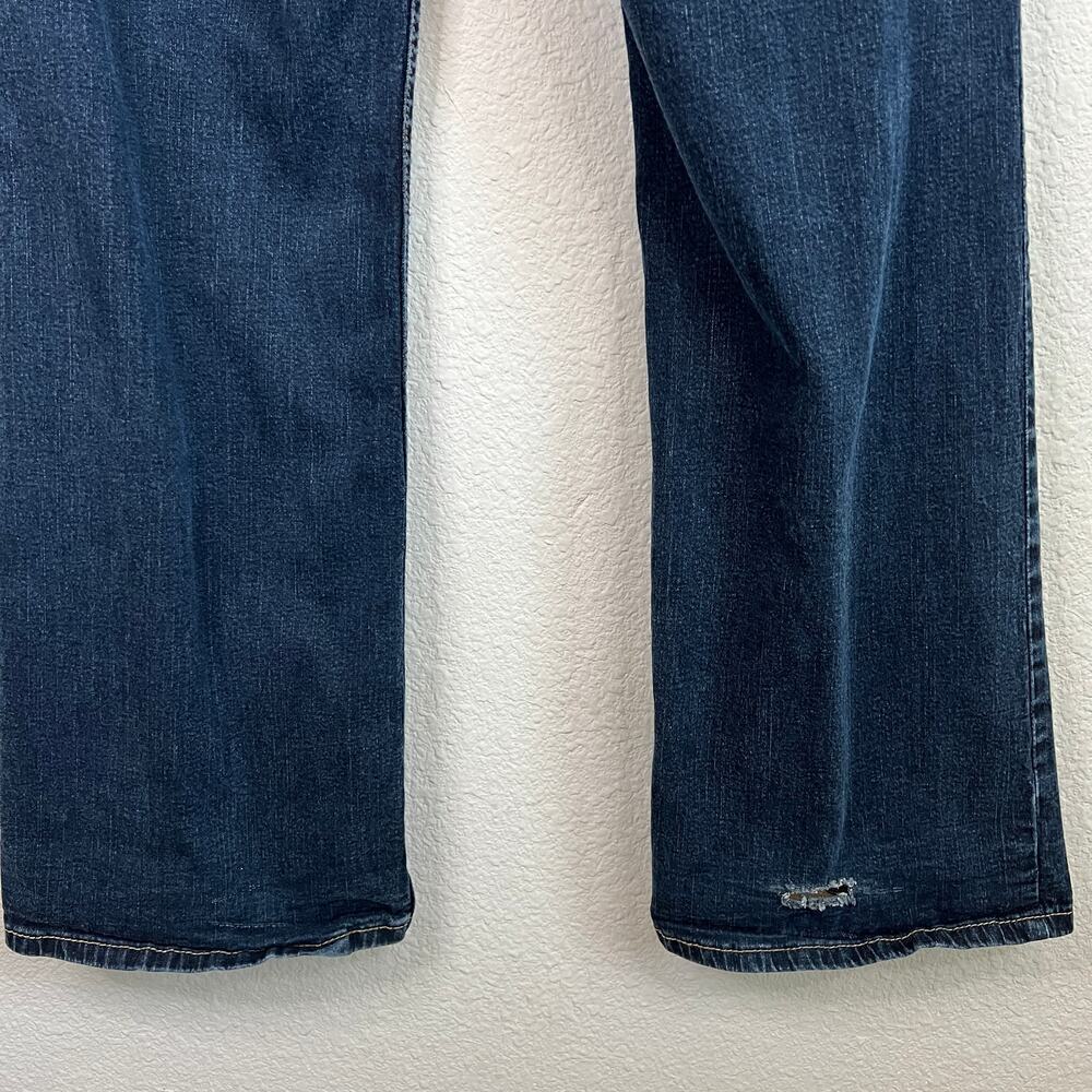 Levi's At Waist Bootcut Jeans Women's 16 High Rise Dark Wash Stretch Denim - Picture 6 of 8